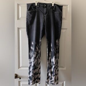 Men's Rogue Jeans Black Paint Splatter size 36W